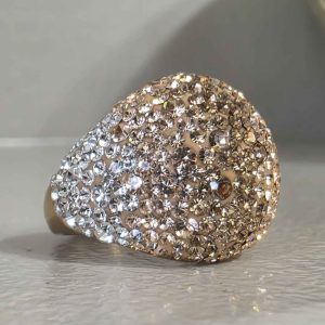 Golden Hour Crystal Ball Ring