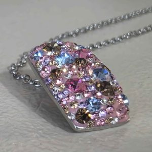 Cotton Candy Crystal Necklace