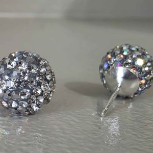Smokeshow AB 10mm Crystal Ball Earrings