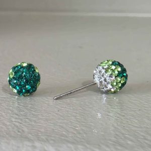 Lucky Charm 8mm Crystal Ball Earrings