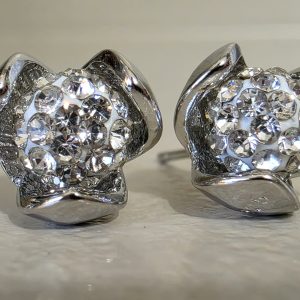 Cherry Blossom 6mm Crystal Ball Earrings